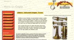 Desktop Screenshot of horn-u-copia.net